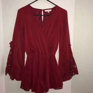 Maroon romper